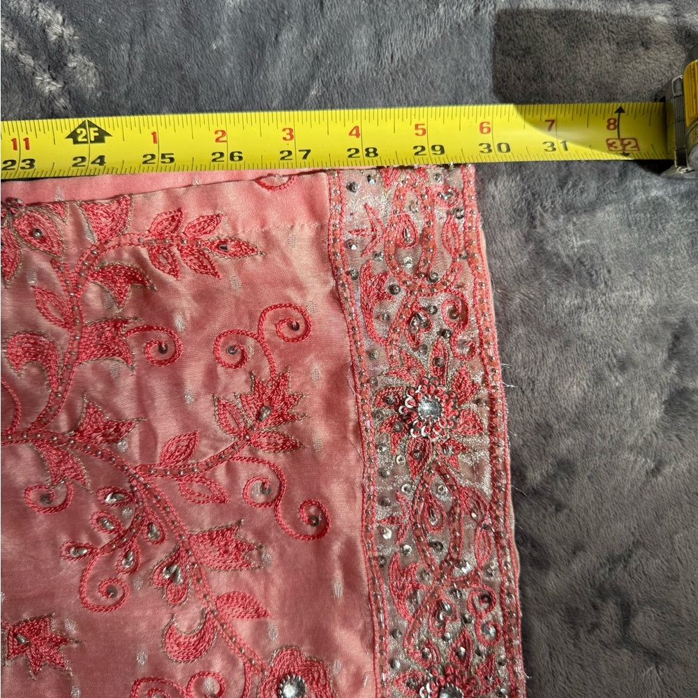 Pakistani/indian Pink embroidered Sequined dress . Hand made - Picture 12 of 16